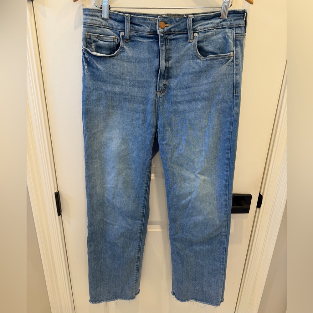 Sneak Peek Light Blue Straight Leg Jeans